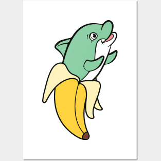 Dolphin Banana Posters and Art